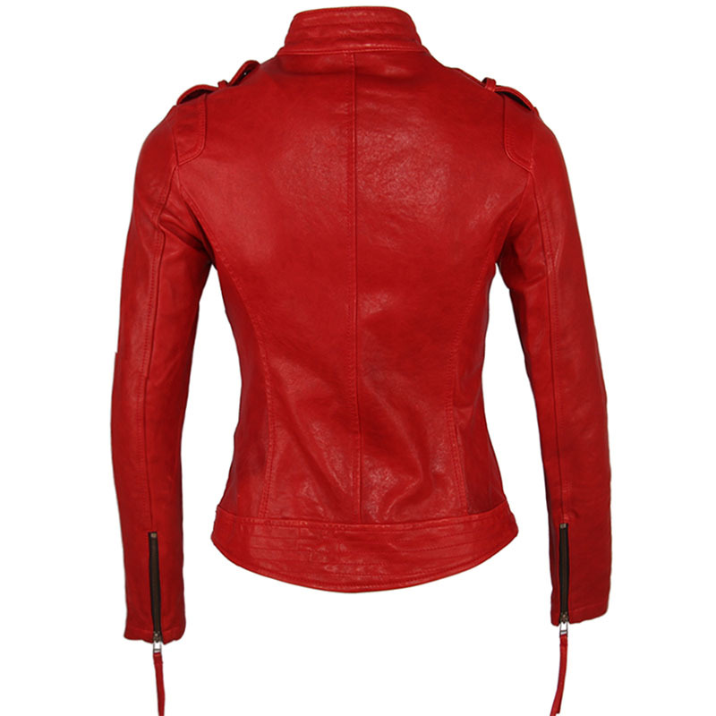 Women Leather Jacket 100% TANNED Sheepskin 3 Colors Slim Fit Woman Genuine Leather Jackets Female Skin Coat Autumn Spring M262 201226