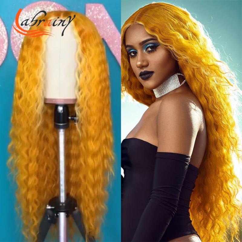 HD Transparent Long Curly Orange Human Hair Wigs Colored Ginger Remy Wig Pre Plucked Bleached Knots 13x1+4x1, As pic
HD Transparent Long Curly Orange Human Hair Wigs Colored Ginger Remy Wig Pre Plucked Bleached Knots 13x1+4x1, As pic