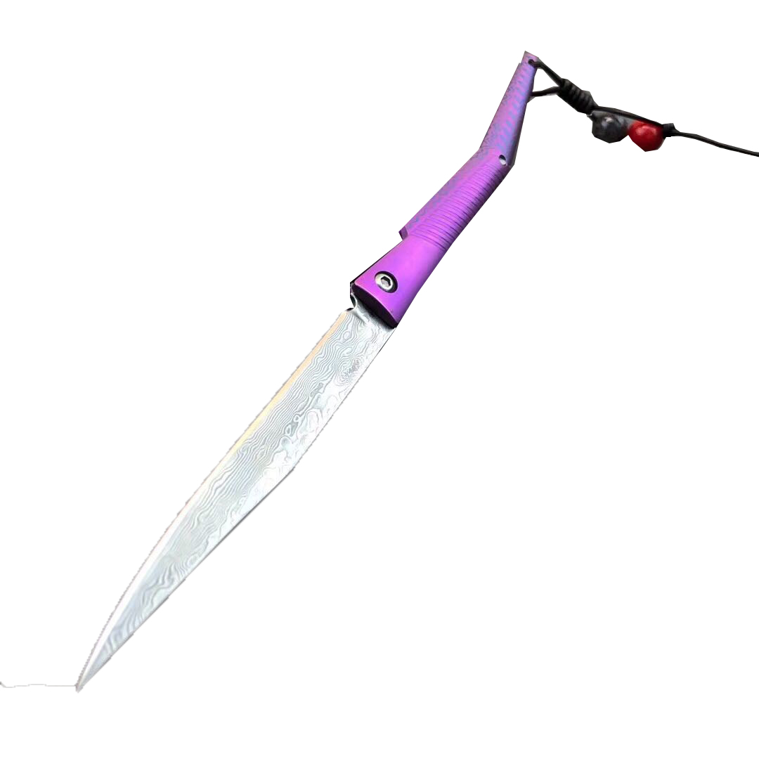 FK-161 water wasp Mini Damascus folding knife TC4 titanium alloy color handle wavy Damascus VG10 steel core blade fruit knife collection
FK-161 water wasp Mini Damascus folding knife TC4 titanium alloy color handle wavy Damascus VG10 steel core blade fruit knife collection