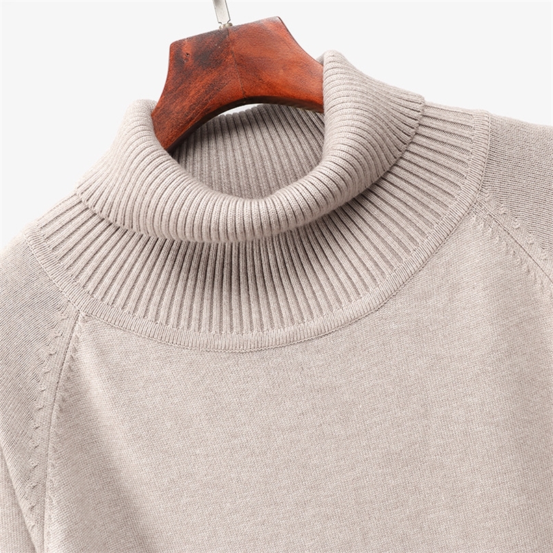 HLBCBG Winter Thick Knit Long Straight Women Dress Warm Turtleneck Pullover Sweater Dress Oversized CHIC Christmas Midi Dresses 201225