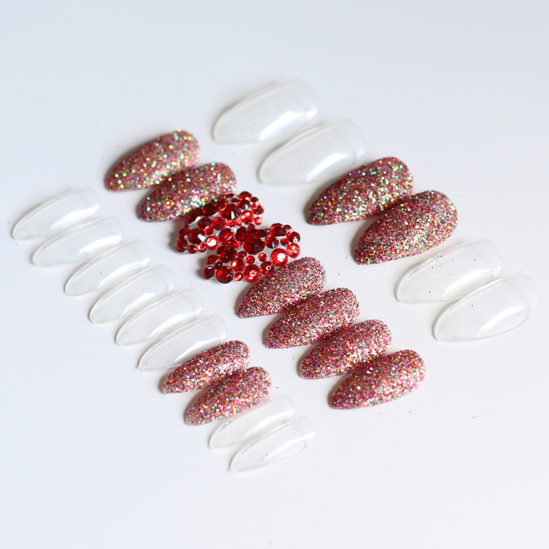 2020 Full diamond classic fashion lady candy color crystal diamond fake nails 24pcs red, 1pcs
2020 Full diamond classic fashion lady candy color crystal diamond fake nails 24pcs red, 1pcs