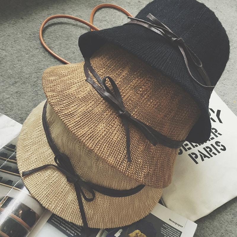 Wide Brim Hats Summer Women Hat Female Knitted Sun Bow Straw Braid Strawhat Bucket Beach Sunbonnet 7 Colors, Black
Wide Brim Hats Summer Women Hat Female Knitted Sun Bow Straw Braid Strawhat Bucket Beach Sunbonnet 7 Colors, Black