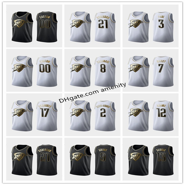 men Thunder Oklahoma City 12 Adams 3 Paul 0 Westbrook 13 George basketball jerseys Steven Chris Russell Paul golden edition jersey, Black
men Thunder Oklahoma City 12 Adams 3 Paul 0 Westbrook 13 George basketball jerseys Steven Chris Russell Paul golden edition jersey, Black