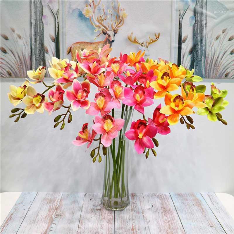 79 cm High-end Artificial flower 3d print Butterfly Orchid green plastic fake flower Cymbidium home decoration East Asian Orchid1, 1leaf 22cm
79 cm High-end Artificial flower 3d print Butterfly Orchid green plastic fake flower Cymbidium home decoration East Asian Orchid1, 1leaf 22cm