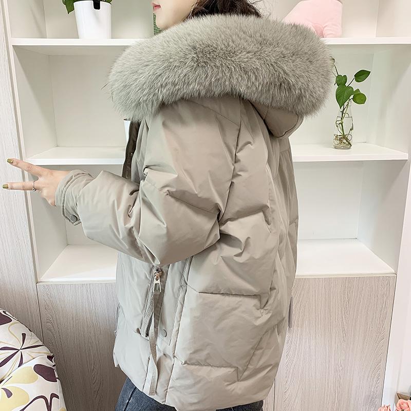 2020 New Winter Women Korean Big Natural Fur Collar White Duck Down Jacket Lady Thick Warm Coat Hooded Long Oversize Parkas S58, Creamy-white
2020 New Winter Women Korean Big Natural Fur Collar White Duck Down Jacket Lady Thick Warm Coat Hooded Long Oversize Parkas S58, Creamy-white