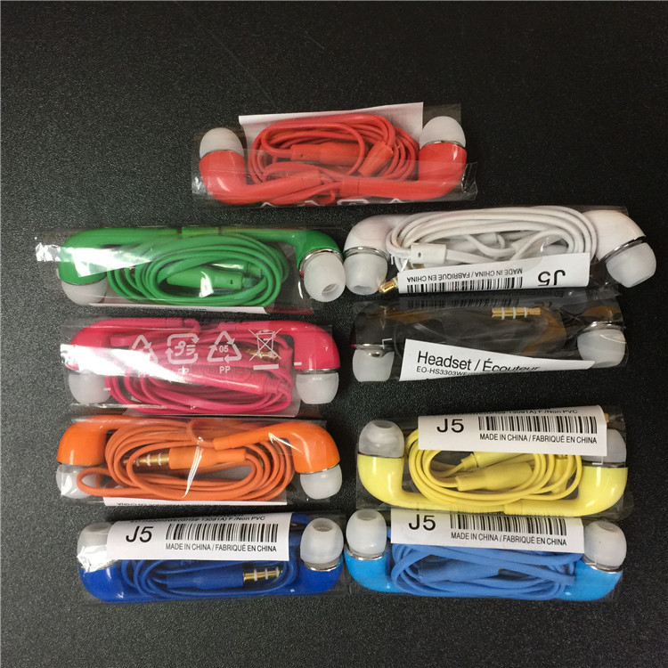 J5 3.5mm In-ear Earphone Stereo J5 Headset Headphone With Mic Remote Volume Control Microphone Earbud Good Quality For Samsung S4 S5 S6
J5 3.5mm In-ear Earphone Stereo J5 Headset Headphone With Mic Remote Volume Control Microphone Earbud Good Quality For Samsung S4 S5 S6