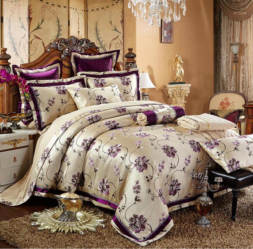 Europe Noble Jacquard Satin Duvet Cover Set King Queen Size 4/6pcs Sanded Bed Set Bedsheet Silk/Cotton Bedding Sets Luxury1
Europe Noble Jacquard Satin Duvet Cover Set King Queen Size 4/6pcs Sanded Bed Set Bedsheet Silk/Cotton Bedding Sets Luxury1