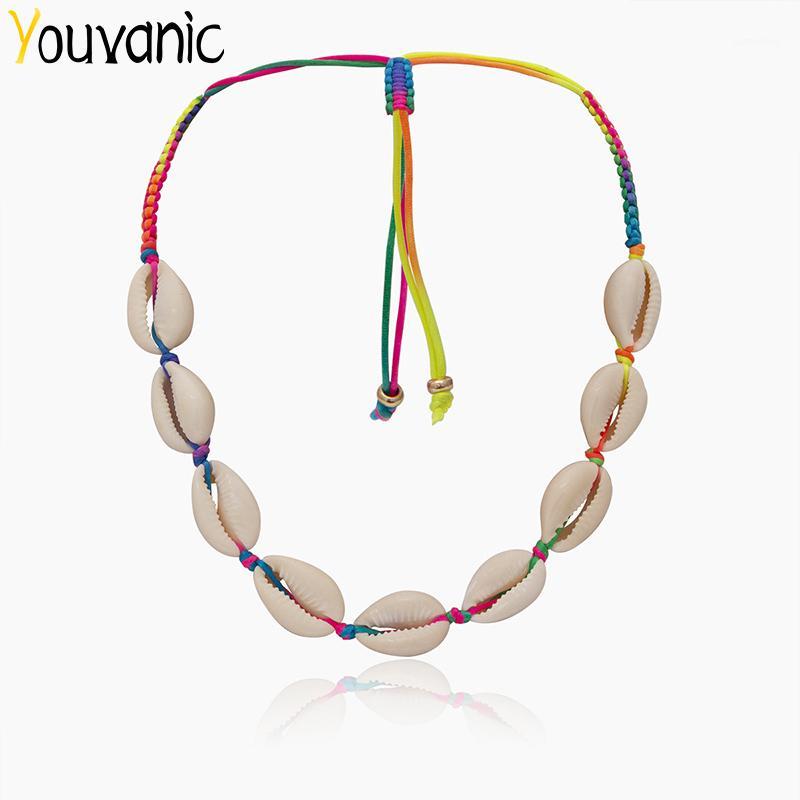 Youvanic Boho Shell Choker Necklace Rainbow Knot Hand Weave Rope Chain Necklace Women Seashell Beaded Neck Collar Jewelry 24191
Youvanic Boho Shell Choker Necklace Rainbow Knot Hand Weave Rope Chain Necklace Women Seashell Beaded Neck Collar Jewelry 24191