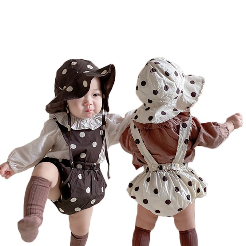 2021 Spring New Kids Clothes Sets Baby Boys Girls Ruffle Collar Long Sleeve Shirts and Dot Jumpsuit Overalls Hat 3pcs Nv55, Overalls hat 2pcs
2021 Spring New Kids Clothes Sets Baby Boys Girls Ruffle Collar Long Sleeve Shirts and Dot Jumpsuit Overalls Hat 3pcs Nv55, Overalls hat 2pcs