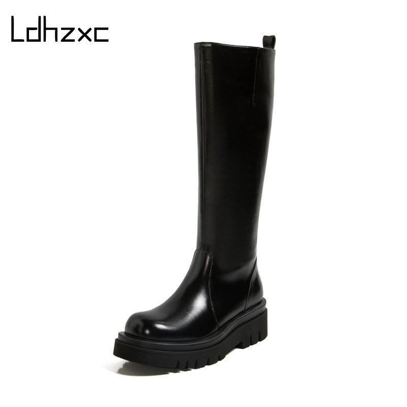 LDHZXC Black Platform Women Knee High Boots Party Casual Shoes Woman Genuine Leather Chunky Heels Long Boots Warm
LDHZXC Black Platform Women Knee High Boots Party Casual Shoes Woman Genuine Leather Chunky Heels Long Boots Warm