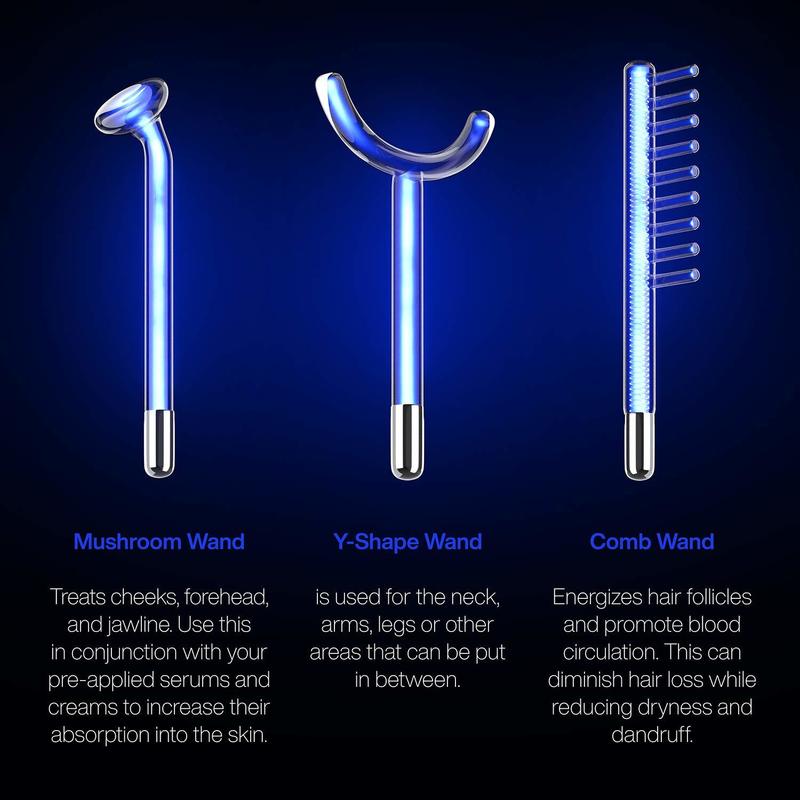 Apparatus High Frequency Machine For Hair Face Anti Aging Therapy Acne Tool Fusion Neon+Argon Wands Skin Beauty 220216