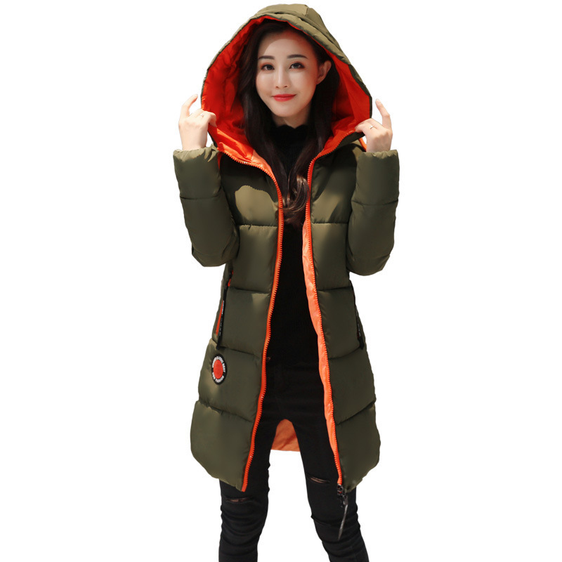 hooded Parker cotton padded lining winter women's coat 201029
