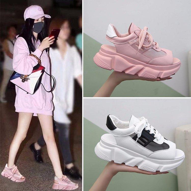 Women's Sandals 2020 Summer Muffin Thick Bottom Fish Mouth Sports Sandals Breathable Mesh Leather Casual Shoes, Pink
Women's Sandals 2020 Summer Muffin Thick Bottom Fish Mouth Sports Sandals Breathable Mesh Leather Casual Shoes, Pink