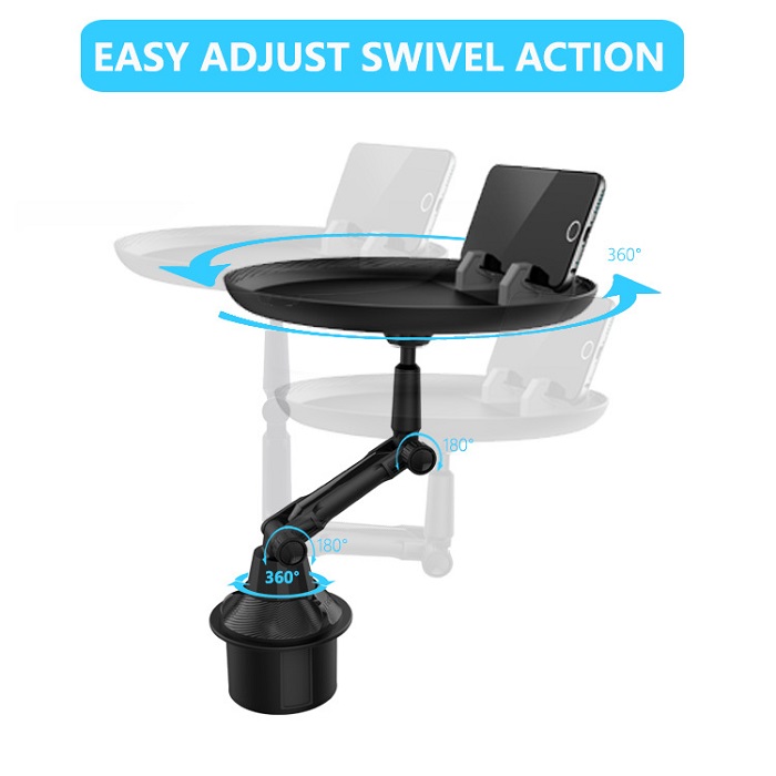 Adjustable Car Cup mounts Drink Coffee Bottle Organizer Accessories Food Tray Automobiles Table for Burgers French Fries phone hol