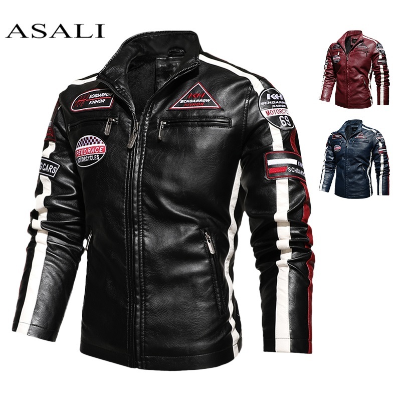 Men's Leather Jackets 2020 New Autumn Leather Coats Casual Motorcycle Business Velvet PU Jacket Male Biker Jackets homme Veste, Kh188black
Men's Leather Jackets 2020 New Autumn Leather Coats Casual Motorcycle Business Velvet PU Jacket Male Biker Jackets homme Veste, Kh188black
