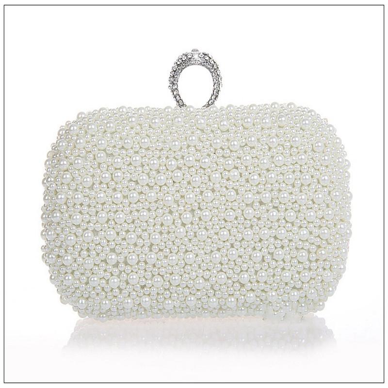 luxury Beaded Women Evening Bags Diamonds Finger Rings Small Purse Day Clutches Handbags white/Black Pearl Wedding Bags WY57, As picture
luxury Beaded Women Evening Bags Diamonds Finger Rings Small Purse Day Clutches Handbags white/Black Pearl Wedding Bags WY57, As picture