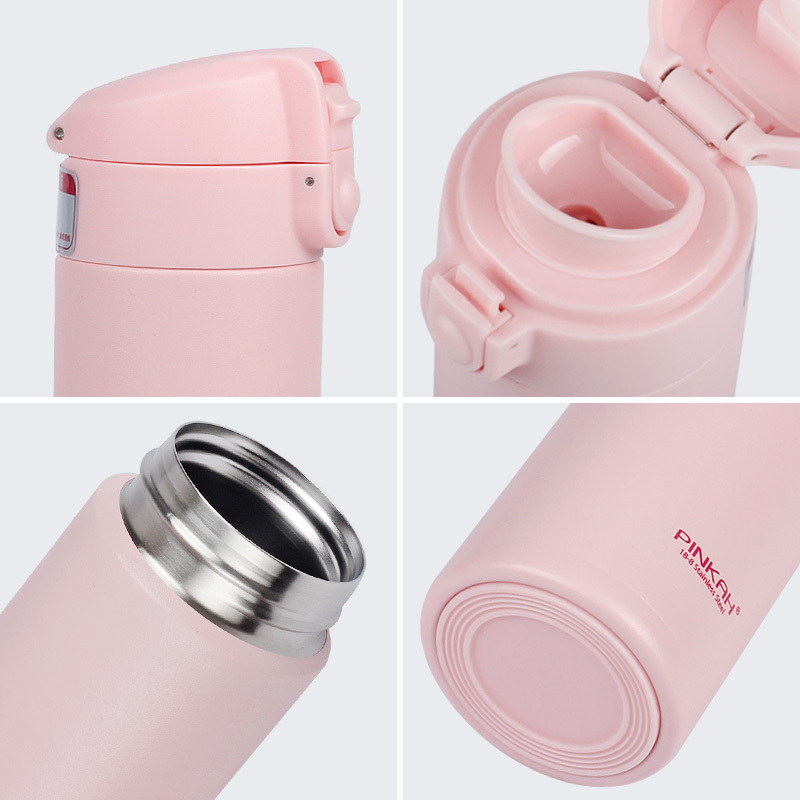 Pinkah Thermos 500ml leak-proof Stainless Steel Vacuum Flasks Coffee Tea Milk Travel Mug Thermo Bottle Gifts Thermocup For Car 201204