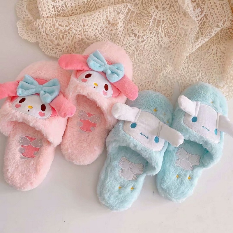 Women Indoor Slippers Cartoon My Melody Cinnamoroll Pudding Dog Kawaii Plush Shoes Winter Home Soft Stuffed Warm Cotton Slipper X1020
Women Indoor Slippers Cartoon My Melody Cinnamoroll Pudding Dog Kawaii Plush Shoes Winter Home Soft Stuffed Warm Cotton Slipper X1020