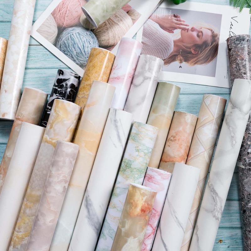 Marble Film Self Adhesive Waterproof Wallpaper for Bathroom Kitchen Cupboard Countertops Contact Paper PVC Wall Stickers1, Green - b03
Marble Film Self Adhesive Waterproof Wallpaper for Bathroom Kitchen Cupboard Countertops Contact Paper PVC Wall Stickers1, Green - b03