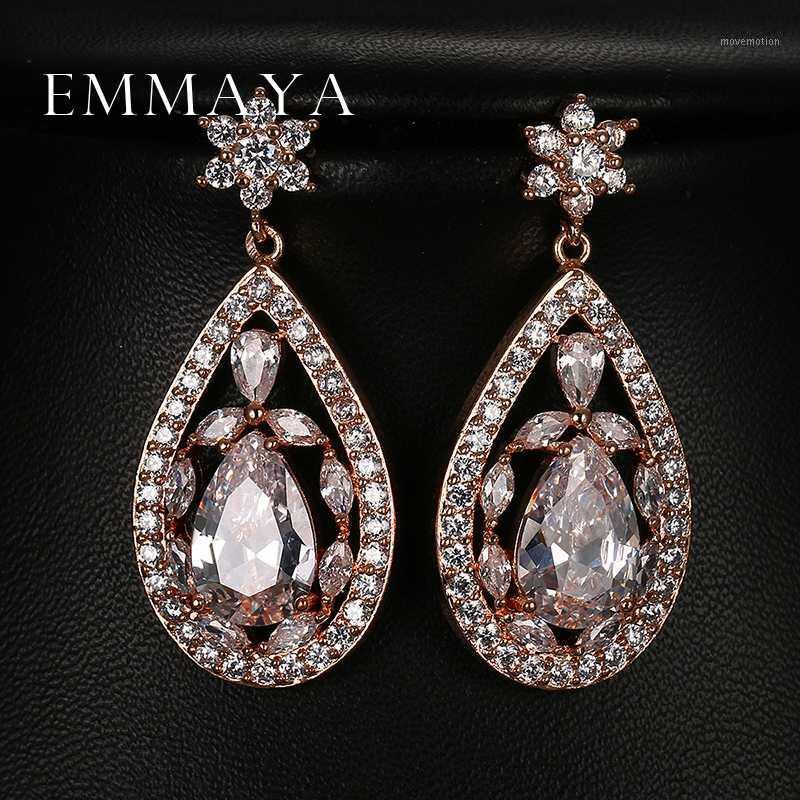Emmaya Luxury Water Drop Shape Flower Clear Big CZ Bridal Crystal Wedding Earrings For Brides Fashion Spring Jewelry1
Emmaya Luxury Water Drop Shape Flower Clear Big CZ Bridal Crystal Wedding Earrings For Brides Fashion Spring Jewelry1
