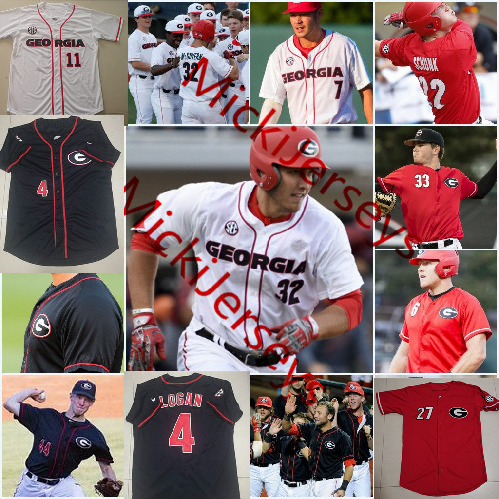 Georgia Bulldogs Cam Shepherd Gordon Beckham Joshua Fields Rich Poythress Ryan Lawlor CJ. Smith Emerson Hancock Georgia Baseball Jersey, Black
Georgia Bulldogs Cam Shepherd Gordon Beckham Joshua Fields Rich Poythress Ryan Lawlor CJ. Smith Emerson Hancock Georgia Baseball Jersey, Black