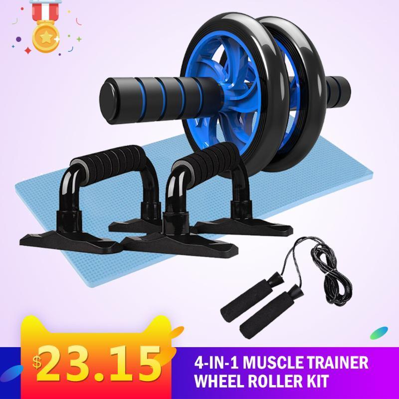 Gym Fitness Equipment Muscle Trainer Wheel Roller Kit Abdominal Roller Push Up Bar Jump Rope Workout Crossfit Sport Home Gym1, 4 pcs
Gym Fitness Equipment Muscle Trainer Wheel Roller Kit Abdominal Roller Push Up Bar Jump Rope Workout Crossfit Sport Home Gym1, 4 pcs