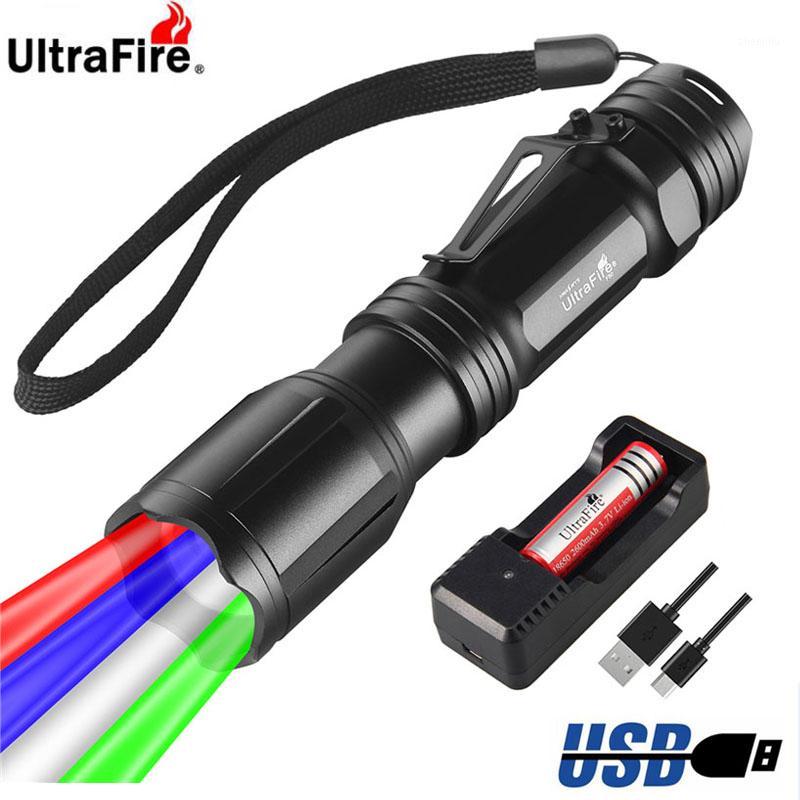 UltraFire LED zoom tactical torch 4-color in 1 professional outdoor hunting flash USB rechargeable 18650 battery1
UltraFire LED zoom tactical torch 4-color in 1 professional outdoor hunting flash USB rechargeable 18650 battery1