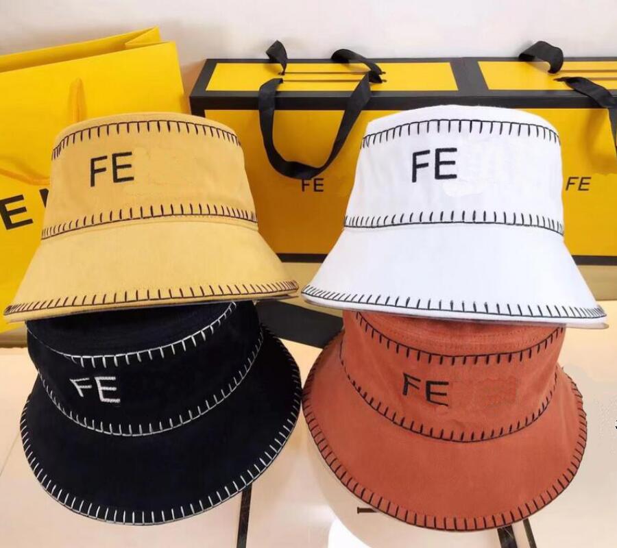 Famous Mens Womens Brand Letter Printing Wide Brim Hats Luxury Designer Stripe Embroidery Fisherman Hat Fashion Solid Color Bucket Caps Outdoor Pure Cotton Sunhat
Famous Mens Womens Brand Letter Printing Wide Brim Hats Luxury Designer Stripe Embroidery Fisherman Hat Fashion Solid Color Bucket Caps Outdoor Pure Cotton Sunhat