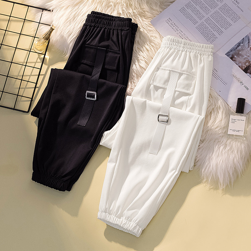 2021 4xl Plus Size Women's New Spring Autumn High Waist Elastic Casual Female Trousers Loose Nine Points Cargo Pants White Y225 Rn7q, Black
2021 4xl Plus Size Women's New Spring Autumn High Waist Elastic Casual Female Trousers Loose Nine Points Cargo Pants White Y225 Rn7q, Black