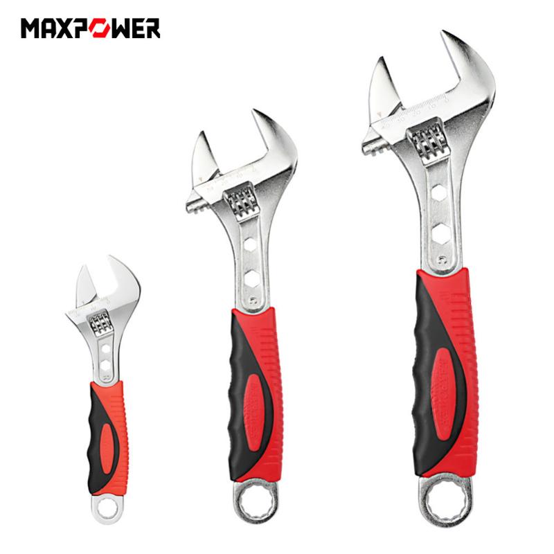 Wide Opening Adjustable Wrench 6 Inch/10 Inch/12 Inch Metal Multifunction Spanner Carbon Steel Repair Tool Bicycle Repairing B4
Wide Opening Adjustable Wrench 6 Inch/10 Inch/12 Inch Metal Multifunction Spanner Carbon Steel Repair Tool Bicycle Repairing B4