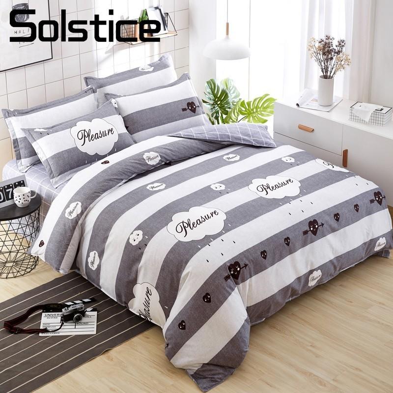 Solstice Home Textile Gray Stripe Boy Kid Teen Bedding Sets 3/4Pcs Bedlnen Duvet Cover Pillowcase Bed Sheet King Queen Twin Size
Solstice Home Textile Gray Stripe Boy Kid Teen Bedding Sets 3/4Pcs Bedlnen Duvet Cover Pillowcase Bed Sheet King Queen Twin Size