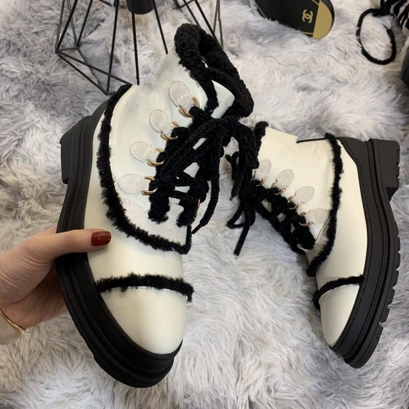 Warm Fur Women Ankle Boots Fashion Patchwork Snow Genuine Leather Lace Up Short Combat Girl, As show1
Warm Fur Women Ankle Boots Fashion Patchwork Snow Genuine Leather Lace Up Short Combat Girl, As show1