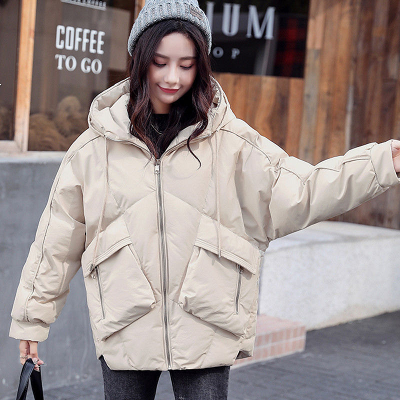 2021 New Women's Winter New Korean Cotton Clothes Solid Long Sleeve Thick Down Padded with Casual Hood Quilted Jacket E8 Fynf, Green.
2021 New Women's Winter New Korean Cotton Clothes Solid Long Sleeve Thick Down Padded with Casual Hood Quilted Jacket E8 Fynf, Green.