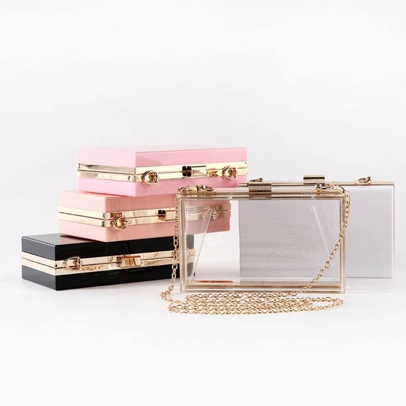 Simple Rectangular Woman Chain Shoulder Bag Luxury Transparent Fashion Pack Elegant Party Prom Banquet Evening Dinner Handbag Ca, Black
Simple Rectangular Woman Chain Shoulder Bag Luxury Transparent Fashion Pack Elegant Party Prom Banquet Evening Dinner Handbag Ca, Black