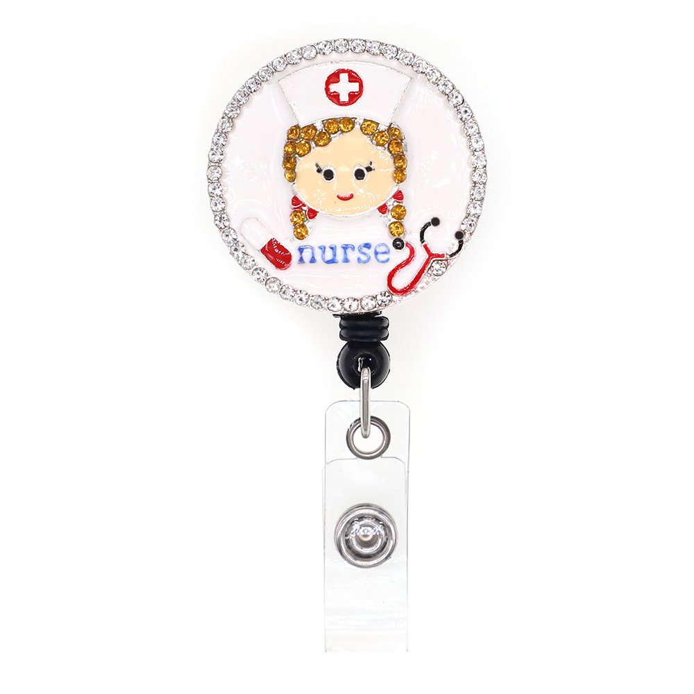 Free Shipping Cute Nurse Crystal Rhinestone Medical Badge Reel Nurse/Doctor Badge ID Badge Holder Retractable Reel For Decoration, Slivery;golden
Free Shipping Cute Nurse Crystal Rhinestone Medical Badge Reel Nurse/Doctor Badge ID Badge Holder Retractable Reel For Decoration, Slivery;golden