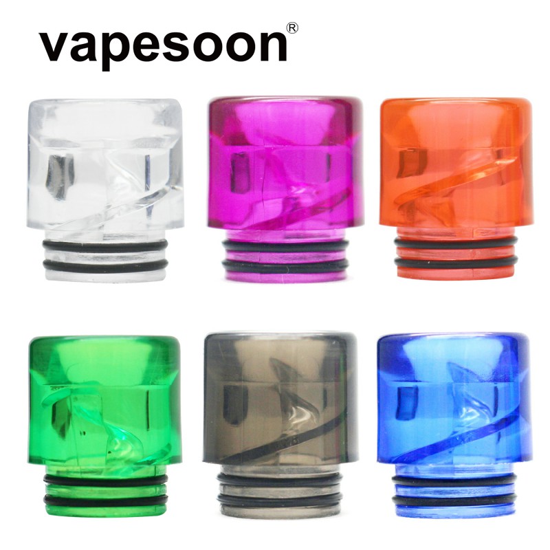 Colorful Acrylic 810 Drip Tip Vape Mouthpiece Anti-fry Oil Spiral Tube design for 810 Thread Atomizer Tank e-Cigarette
Colorful Acrylic 810 Drip Tip Vape Mouthpiece Anti-fry Oil Spiral Tube design for 810 Thread Atomizer Tank e-Cigarette