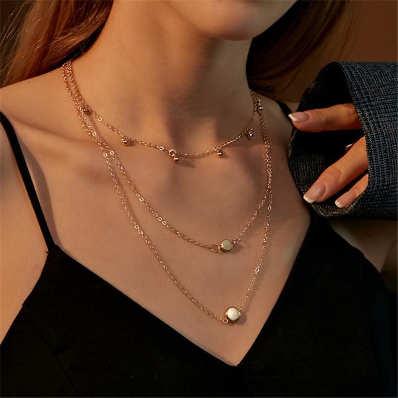 Chokers Trendy Bohemia Stainless Steel Multi-layer Charm Chain Choker Metal Round Pendant Necklace Beach Jewelry For Women 2021
Chokers Trendy Bohemia Stainless Steel Multi-layer Charm Chain Choker Metal Round Pendant Necklace Beach Jewelry For Women 2021