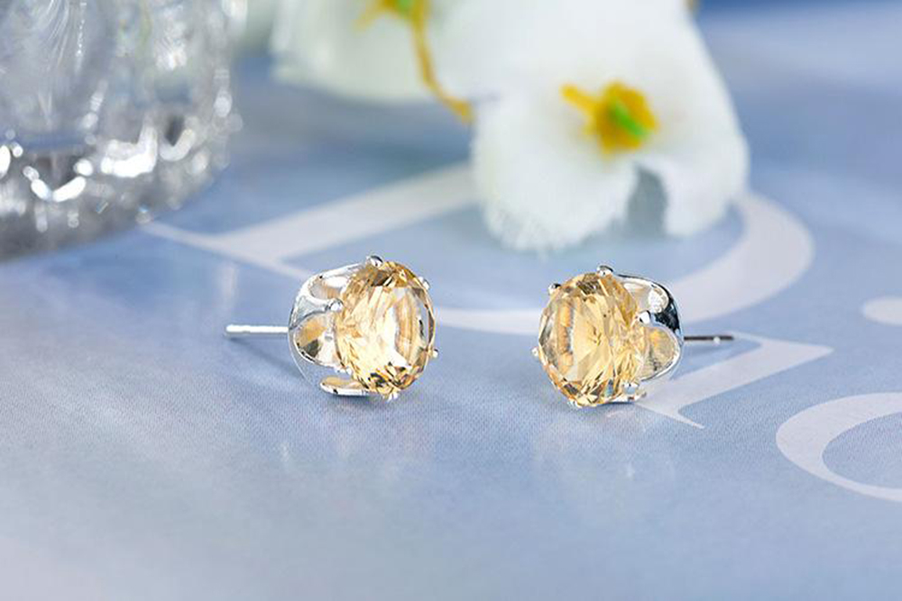 Shiny Crown Cubic Zirconia Stud Earrings for Women Girls Ladies 18K Gold Silver Plated Crystal DIamond Earrings Bridal Wedding Jewelry Nice Promotion 