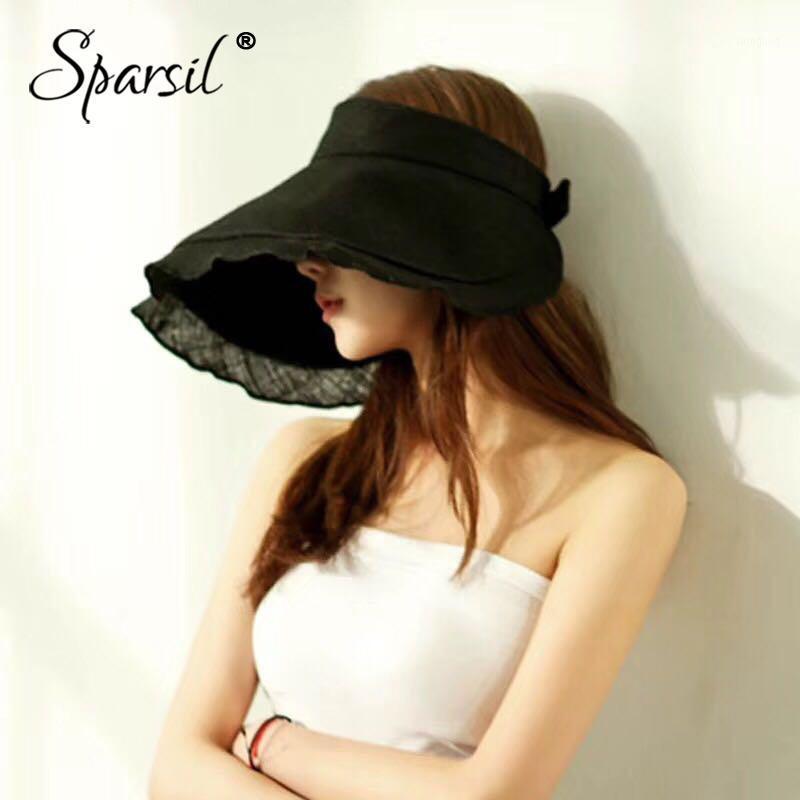 Wide Brim Hats Sparsil Summer Women Sun Protection Empty Top Hat Adjustable Solid Color Foldable Cap Parent-Child Beach FemaleChapeau1, Blue
Wide Brim Hats Sparsil Summer Women Sun Protection Empty Top Hat Adjustable Solid Color Foldable Cap Parent-Child Beach FemaleChapeau1, Blue