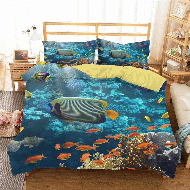 A Bedding Set 3D Printed Duvet Cover Bed Set Underwater World Home Textiles for Adults Bedclothes with Pillowcase #HDSJ061, As pic
A Bedding Set 3D Printed Duvet Cover Bed Set Underwater World Home Textiles for Adults Bedclothes with Pillowcase #HDSJ061, As pic