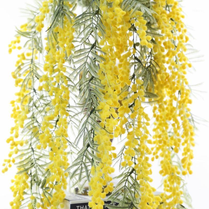 Artificial Flower Vine Wall Hanging Flocking Acacia Garland Rattan Wedding Christmas Home Decor1, Gold
Artificial Flower Vine Wall Hanging Flocking Acacia Garland Rattan Wedding Christmas Home Decor1, Gold