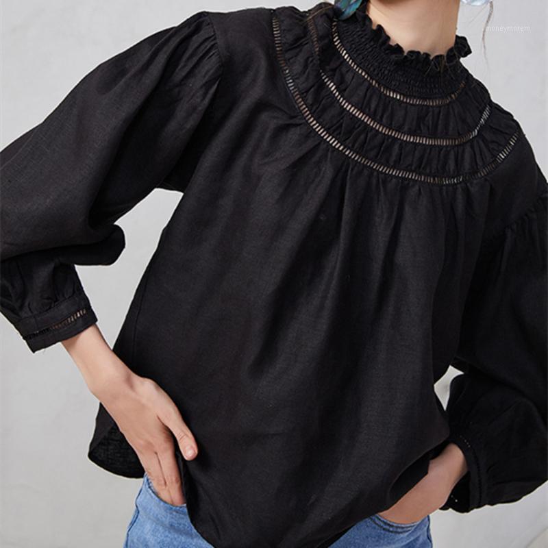 2020 Spring Linen Women's Blouse Lace Patchwork Hollow Out Ladies Shirt Black White Loose Shirts Top1, As picture show
2020 Spring Linen Women's Blouse Lace Patchwork Hollow Out Ladies Shirt Black White Loose Shirts Top1, As picture show