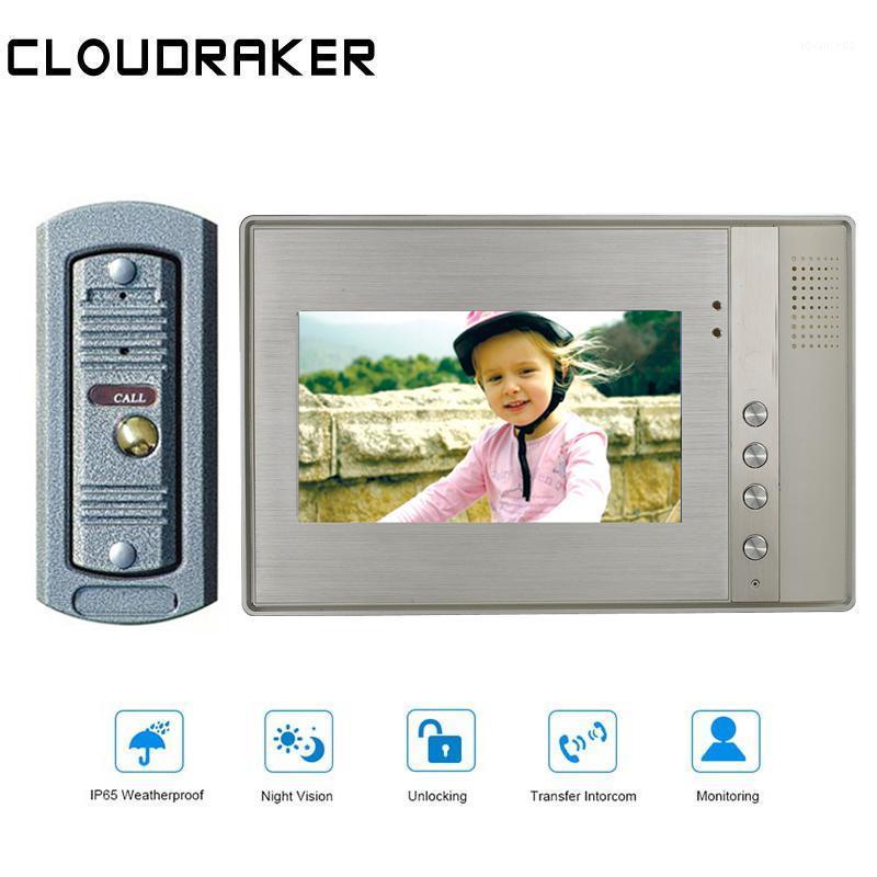 CLOUDRAKER 7'' Video Doorbell Intercom System 1x Monitor with 1x 720P Wired peephole Door Phone Camera Video Intercom1
CLOUDRAKER 7'' Video Doorbell Intercom System 1x Monitor with 1x 720P Wired peephole Door Phone Camera Video Intercom1
