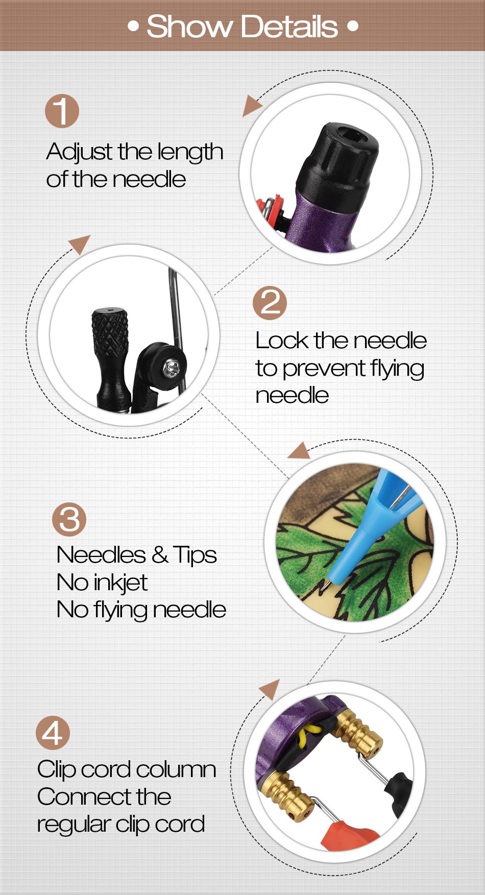 Tattoo Guns Kits Purple Professional Kit Machines Price Cinta Grip Tatuaje Maquina De Tatuagem Completa Clip Cord