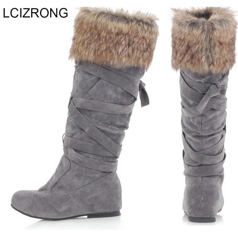 LCIZRONG Winter Retro Warm Knee-High Thigh High Boots 34-43 Plus Size Faux Fur Suede Leather Solid High Heels Women Boots1, Gray
LCIZRONG Winter Retro Warm Knee-High Thigh High Boots 34-43 Plus Size Faux Fur Suede Leather Solid High Heels Women Boots1, Gray