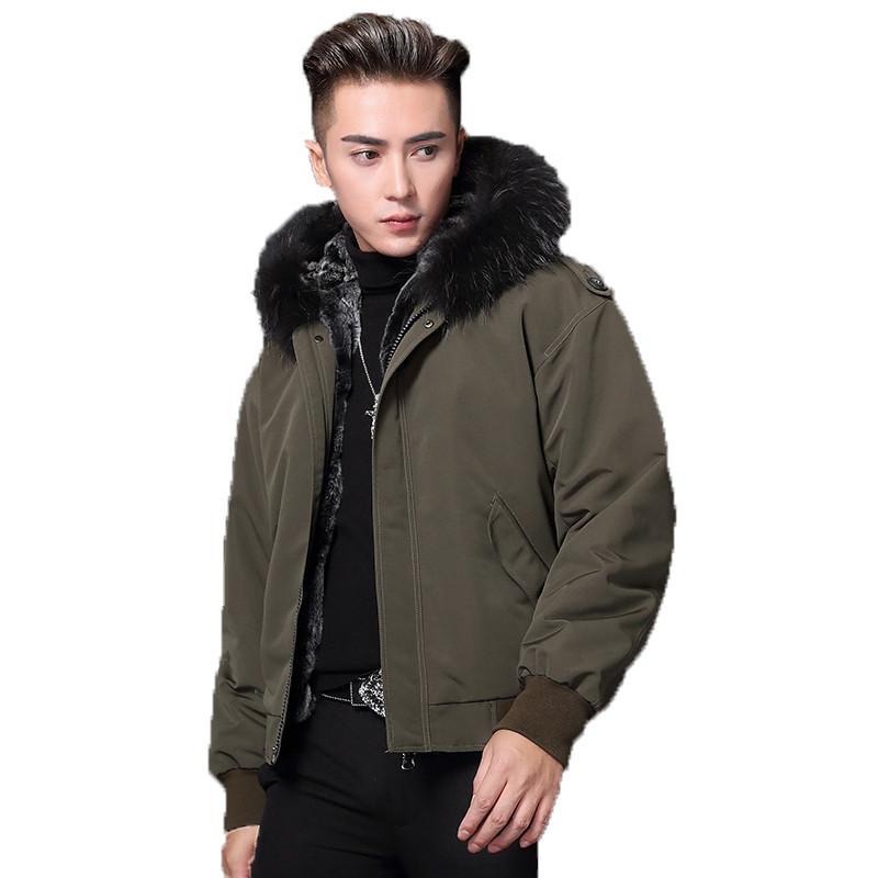 Real Fur Coat Real Fur Liner Parka Men's Winter Jacket Raccoon Collar Warm Parkas Plus Size Veste T-07-YC-323 MY1893, Army green
Real Fur Coat Real Fur Liner Parka Men's Winter Jacket Raccoon Collar Warm Parkas Plus Size Veste T-07-YC-323 MY1893, Army green