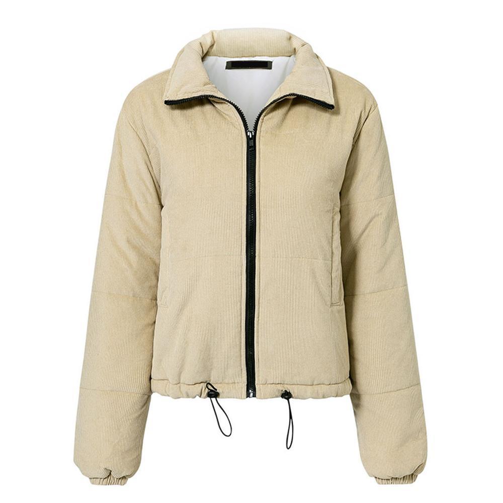 Winter Thicken Women's Short Parkas Coat Solid Stand Collar Warm Parka Female Cotton Padded Fashion Puffer Jacket For Women 201103wtt