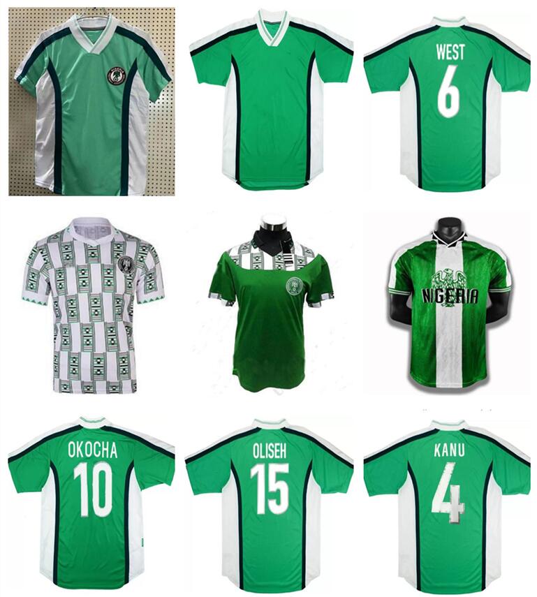 1998 OKOCHA retro soccer jersey 98 KANU OLISEH Finidi YEKINI BABANGIDA WEST Africa national team classic football shirt, Grey
1998 OKOCHA retro soccer jersey 98 KANU OLISEH Finidi YEKINI BABANGIDA WEST Africa national team classic football shirt, Grey