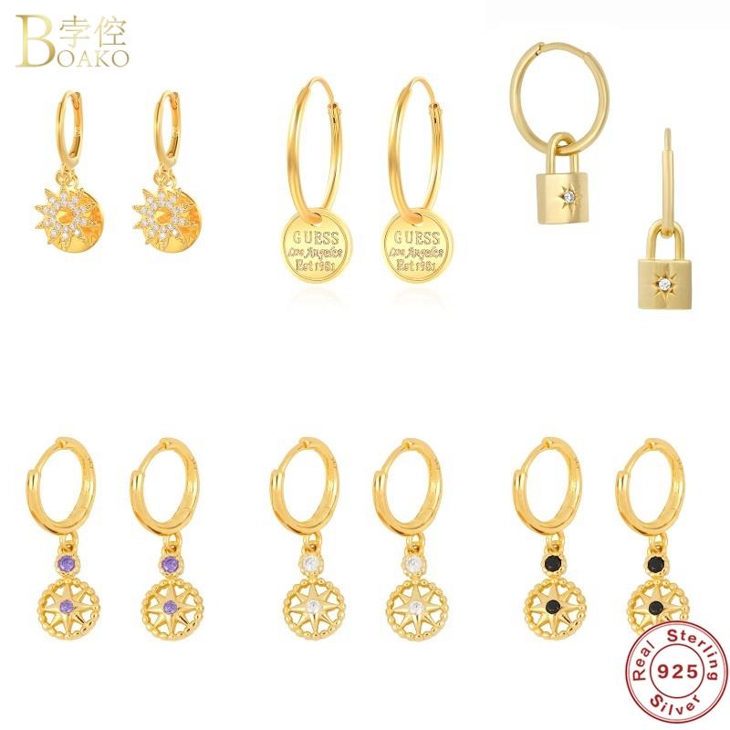 Hoop & Huggie Boako Geometric Star Disc Pendant Earings S925 Sterling Silver Drop Eearrings For Women Piercing Earring Fine Jewelry Pendient
Hoop & Huggie Boako Geometric Star Disc Pendant Earings S925 Sterling Silver Drop Eearrings For Women Piercing Earring Fine Jewelry Pendient
