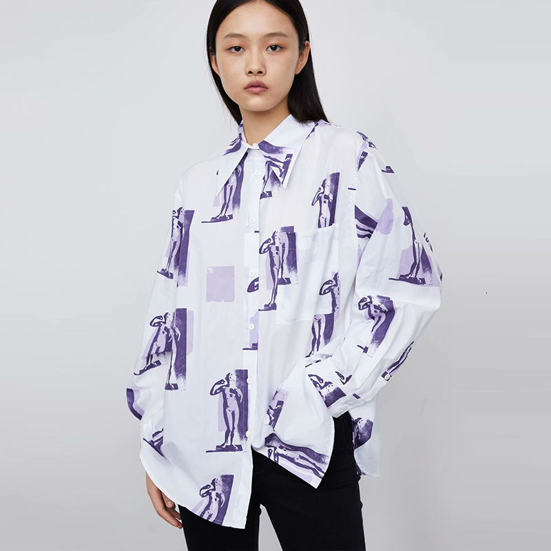 2021 New Women Spring Autumn Tops Abstract Printed Long-sleeved Vintage Turn Down Collar Lady Fashion Outerwear Shirts Px3z
2021 New Women Spring Autumn Tops Abstract Printed Long-sleeved Vintage Turn Down Collar Lady Fashion Outerwear Shirts Px3z